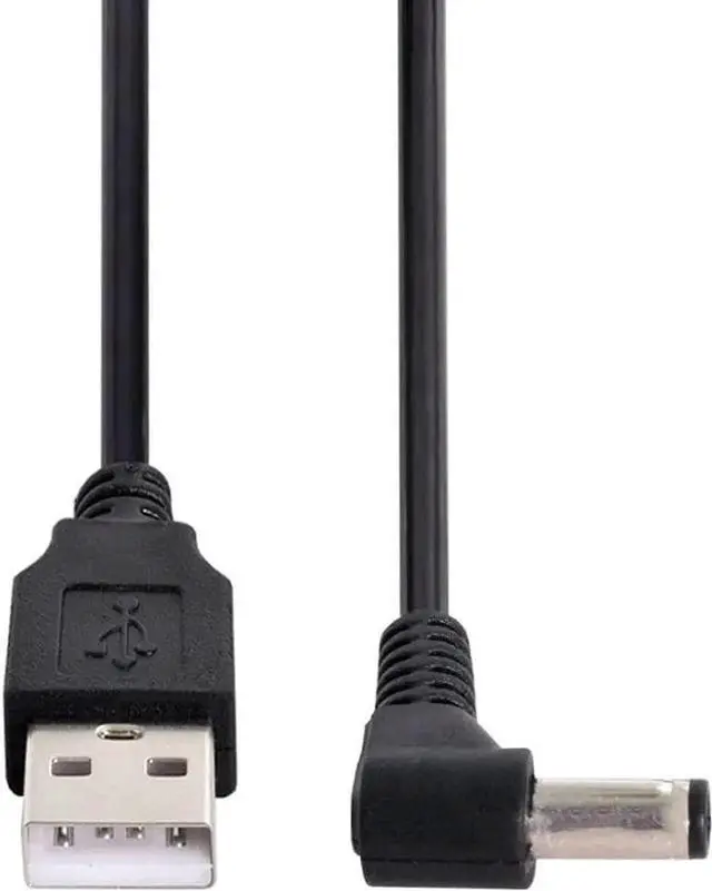 Alt view image 6 of 7 - USB 2.0 Type A Male to 5.5 x 2.5mm DC 5V Power Plug Barrel Connector Charge Cable 80cm