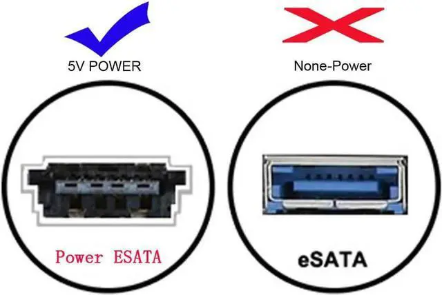 Alt view image 3 of 5 - eSATA to USB C Cable USB Type C Male Host to eSATA eSATAp HDD Cable for Laptop PC