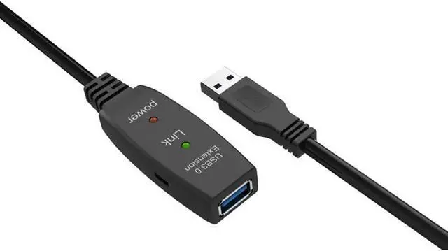 Alt view image 2 of 5 - 3.0 Extension Cable Male to Female Extender Cable High Speed 5Gbps Built-in signal chip micro power port 5-30M Extension