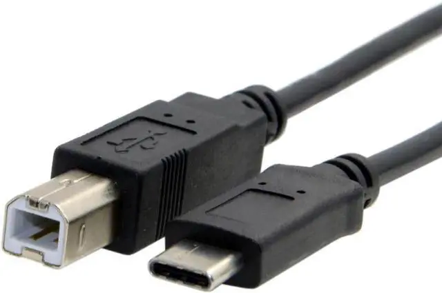 Alt view image 2 of 3 - USB-C USB 3.1 Type-C Male Connector to USB 2.0 Type B Male Data Cable for Cell Phone & Laptop & Laptop 100cm