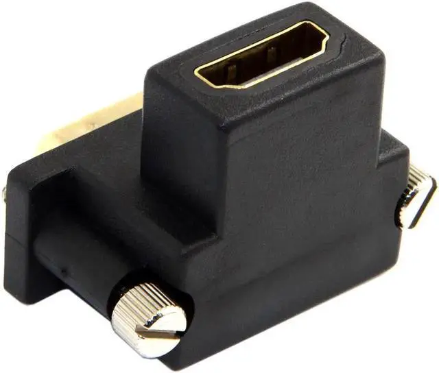 Alt view image 3 of 7 - CYDZ 90 Degree Down Angled DVI Male to HDMI-compatible Female Adapter for Computer & HDTV & Graphics Card