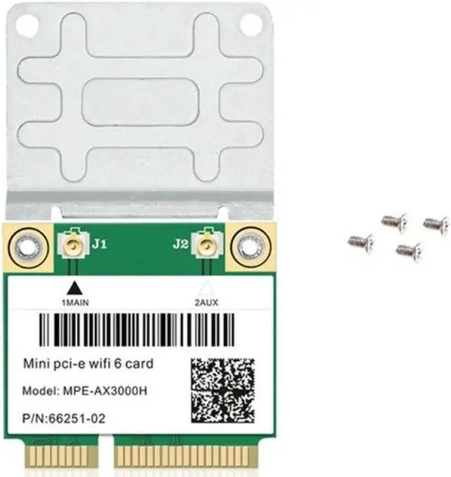 Main image of 6 MPE-AX3000H 2974Mbps Wireless Half Mini PCI-E Card Bluetooth 5.0 Dual Band 2.4G/5G Wlan Network Card Adapter
