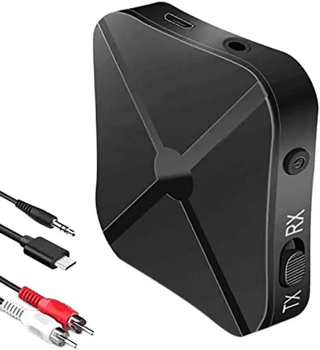 Main image of Bluetooth 5.0 Transmitter Receiver 2 in 1 Bluetooth Adapter 3.5 mm Jack for Simultaneous Use of Tx and Rx 2 Devices