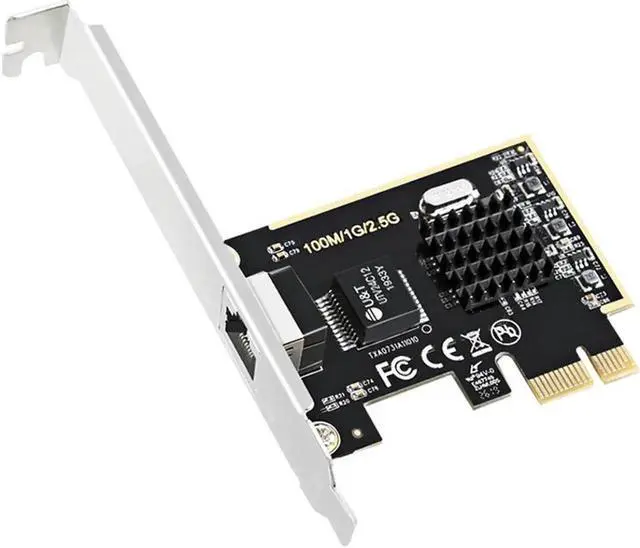 Main image of single rj45 port 2.5g/1000M/100M/10M gigabit ethernet PCI Express wired network lan nic card for deaktop win10