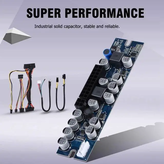Alt view image 6 of 7 - 300W Power Supply Module DC 12V PC Power Supply Module with 24Pin Connect/AUX/SATA Cable for Mini ITX/1U Case