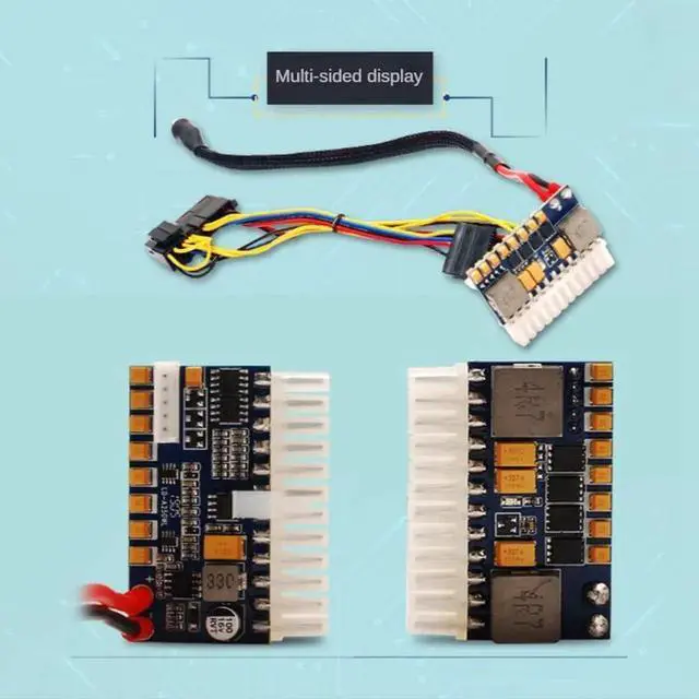 Alt view image 5 of 6 - PRIZOM Portable DC 12V 250W 24Pin ATX Connect with Motherboard Mini ITX Power Supply Pcio PSU Module for PC
