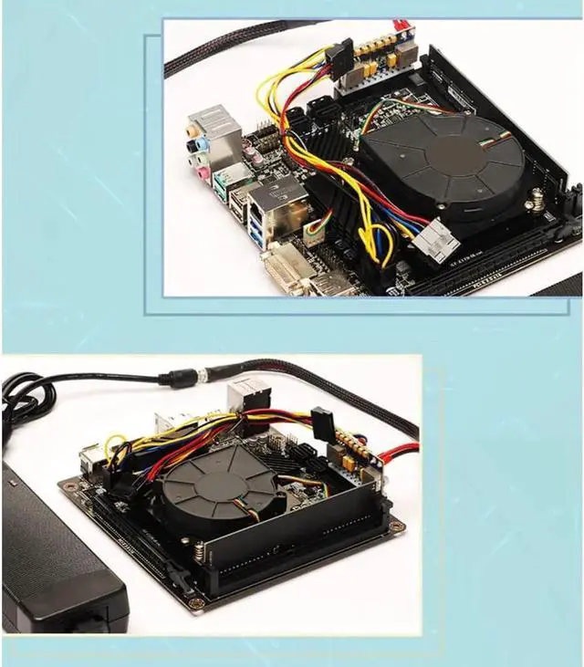 Alt view image 4 of 6 - PRIZOM Portable DC 12V 250W 24Pin ATX Connect with Motherboard Mini ITX Power Supply Pcio PSU Module for PC