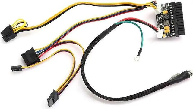 Alt view image 5 of 7 - Asixxsix PC Power Supply Power Module, Quietly Work Without Noise, 24Pin Stable and Reliable, 12V DC Input for Mini-ITX 1U Case