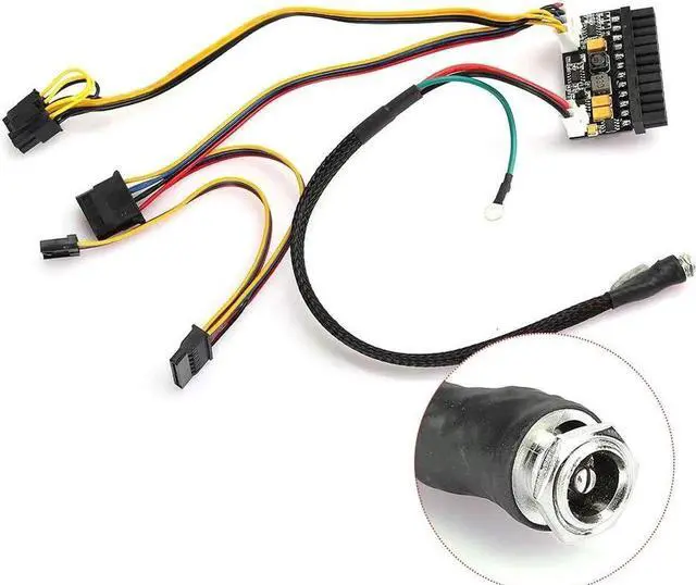 Alt view image 6 of 7 - Asixxsix PC Power Supply Power Module, Quietly Work Without Noise, 24Pin Stable and Reliable, 12V DC Input for Mini-ITX 1U Case