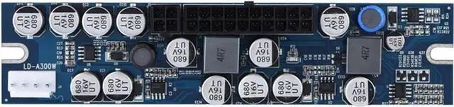 Alt view image 6 of 7 - Computer Power Supply Module,Professional 300W Power Supply Module,24Pin to 20Pin Cable,DC Input Cable, AUX Cable,Full Protection PC Power Supply Suitable for MiniITX and 1U Case