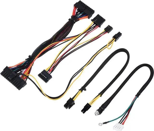 Alt view image 4 of 7 - Computer Power Supply Module,Professional 300W Power Supply Module,24Pin to 20Pin Cable,DC Input Cable, AUX Cable,Full Protection PC Power Supply Suitable for MiniITX and 1U Case