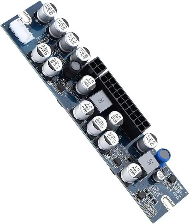 Alt view image 5 of 7 - Computer Power Supply Module,Professional 300W Power Supply Module,24Pin to 20Pin Cable,DC Input Cable, AUX Cable,Full Protection PC Power Supply Suitable for MiniITX and 1U Case