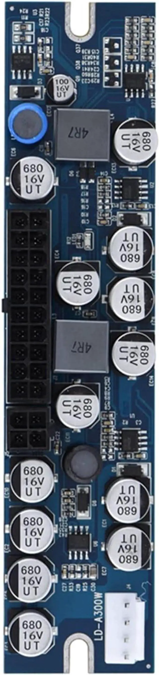 Alt view image 2 of 7 - Computer Power Supply Module,Professional 300W Power Supply Module,24Pin to 20Pin Cable,DC Input Cable, AUX Cable,Full Protection PC Power Supply Suitable for MiniITX and 1U Case