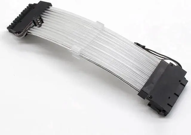 Alt view image 2 of 7 - 24Pin ATX Motherboard RGB Extension Power Supply Cable for PC Case DIY Computer Cord Custom Build Gaming Case Modding