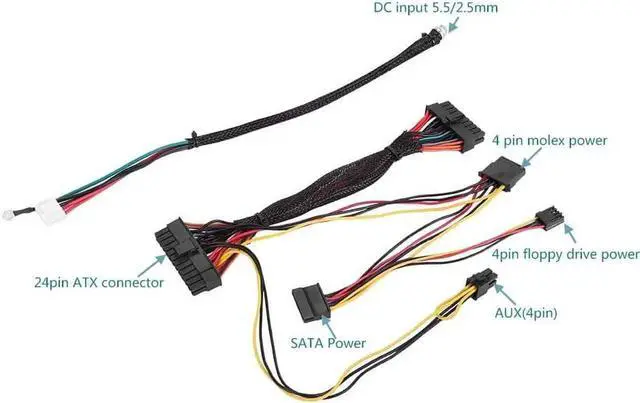 Alt view image 3 of 7 - Mini LD-200W 19V DC Input Pin Power Module DC-ATX Power Supply DC 24pin ATX to 12V AUX for Computer.