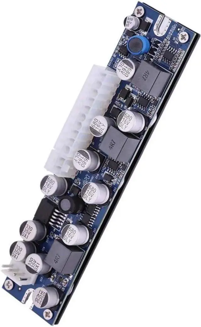 Alt view image 7 of 7 - Mini LD-200W 19V DC Input Pin Power Module DC-ATX Power Supply DC 24pin ATX to 12V AUX for Computer.