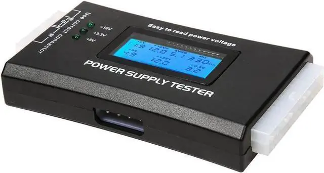 Alt view image 5 of 7 - Bestyu Digital LCD Display PC Computer Power Supply Tester 20/24 Pin 4 PSU ATX BTX ITX SATA HDD Testers