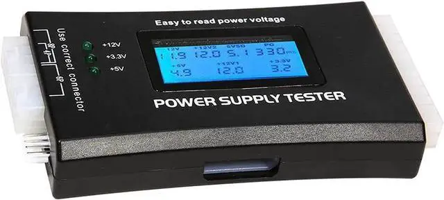 Alt view image 2 of 7 - Bestyu Digital LCD Display PC Computer Power Supply Tester 20/24 Pin 4 PSU ATX BTX ITX SATA HDD Testers