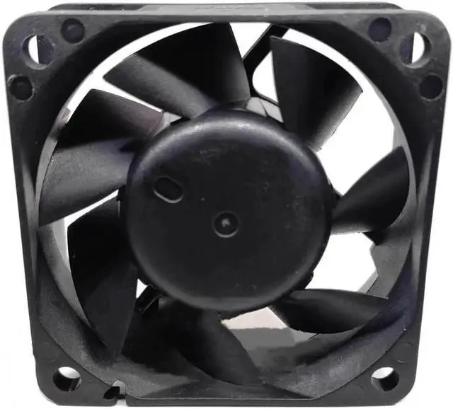 Alt view image 2 of 2 - EFC-06E12D-AF09 60x60x25mm 6cm DC12V 0.60A 4-Hole 3-Wire Chassis Power Supply Cooling Fan
