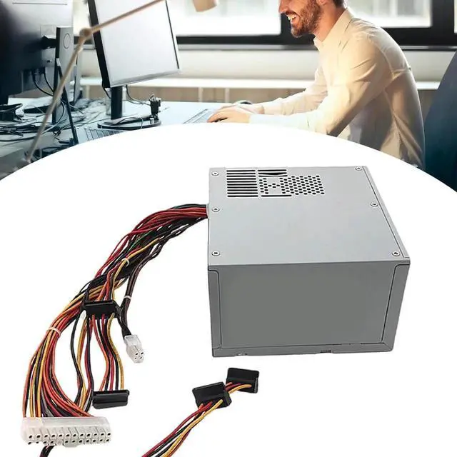 Alt view image 4 of 7 - 24P+4P+SATAs 300W PSUs Replacement Desktop Computer Power Supply for 390 790 990 3010 7010 9010MT HU300PM-00 B300NM-00