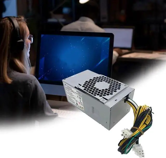 Alt view image 3 of 7 - 500W Desktop Power Supply FSP500-20TGBAA for Small Case Energy Efficient and Quiet 180W/250W/300W/500W/550W/600