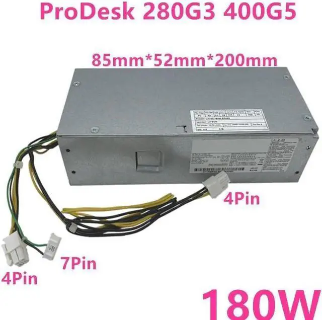 Alt view image 3 of 3 - MIDTY PSU for ProDesk 280G3 400G5 4Pin 180W Power Supply PCH019 DPS-180AB-26A PE-1181-3HL PA-1181-3HB L07658-001 D18-180P2A