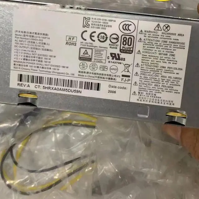Alt view image 2 of 2 - D18-180P1A for Desktop PC Power Supply L08404-002