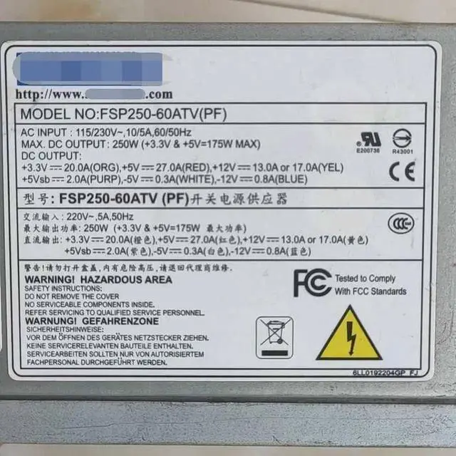 Alt view image 3 of 4 - FSP250-60ATV for Industrial Computer Power Supply