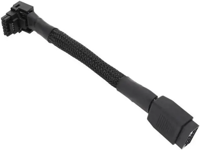 Main image of 16Pin Video Card Elbow Graphic Card 2VHPWR Straight Head Turning Head Line PCIE5.0 Elbow Line 12+4PIN(belt net)