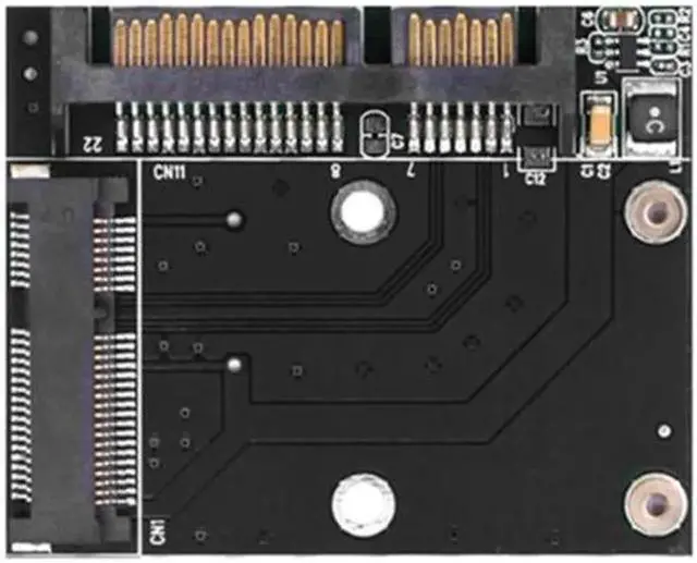 Main image of Convenient Mini Pcie2.5 SSD Adapter MSATA to 22-Pin Adapter Effortlessly Expand PC Storage Capacity(Black)