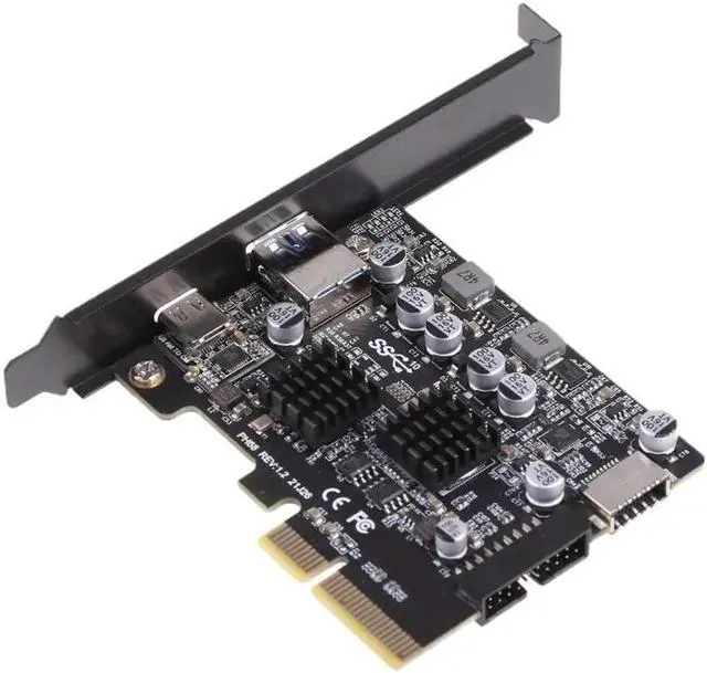 Main image of PCIe to USB 3.2 Gen 2 Adapter Card 10 Gbps 2-Port PCI for EXPRESS Expansion Card