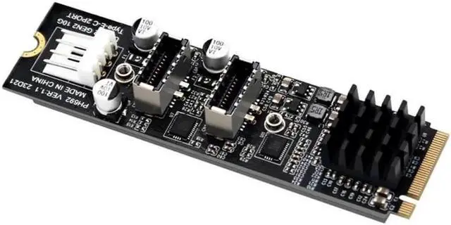 Main image of High-Speed Dual USB Expansion Card for M.2 NVME PCIe with Type-E and Type-C Ports Expansion Card for PC Desktop