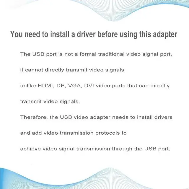 Alt view image 5 of 7 - USB to VGA Adapter for Monitor VGA to USB 3.0/2.0 Converter 1080P Multi-Display Video Cable for Laptop Desktop PC to Monitors Projector TV. (Not Support Chromebook)