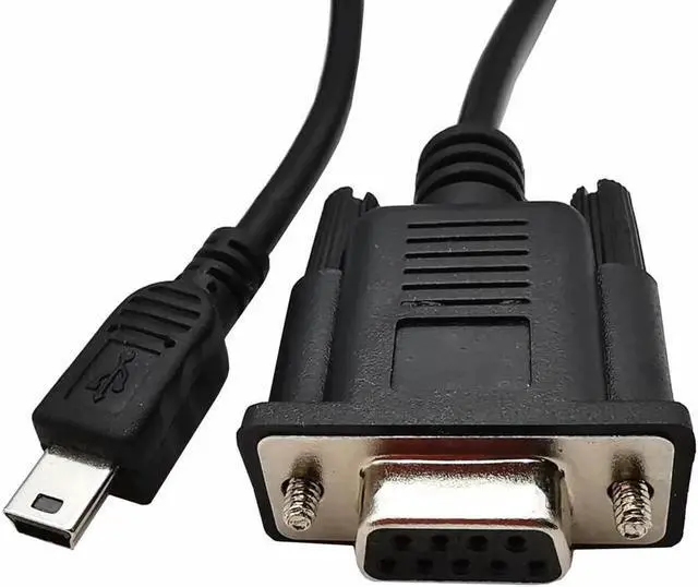 Alt view image 4 of 7 - USB to RS232 Serial Adapter USB Mini 5 Pin Male to DB9 9 Pin Female Serial Converter Cable 1.8M/6Feet (Mini USB to RS232 Serial)