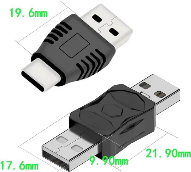 Alt view image 5 of 7 - USB 2.0 Adapter Set USB/Type C/Micro/Mini Male to Female Converter Connector (12 pcs)