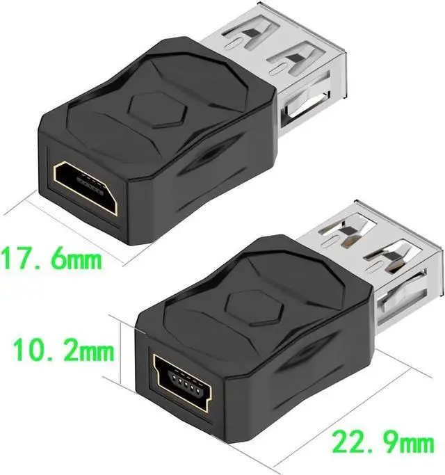 Alt view image 3 of 7 - USB 2.0 Adapter Set USB/Type C/Micro/Mini Male to Female Converter Connector (12 pcs)