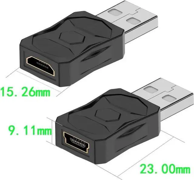 Alt view image 6 of 7 - USB 2.0 Adapter Set USB/Type C/Micro/Mini Male to Female Converter Connector (12 pcs)