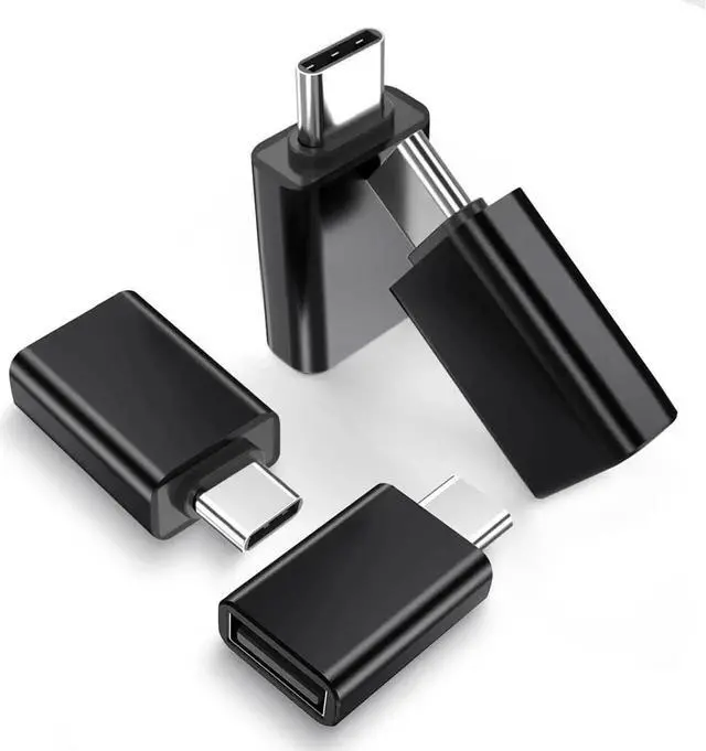 Main image of USB C Male to USB Female Adapter 4 Pack USB Flash Thumb Drive to USBC Adapter Type C Thunderbolt 3 OTG Converter for iPad MacBook Pro Air Apple iPhone 16 15 Notebook Surface