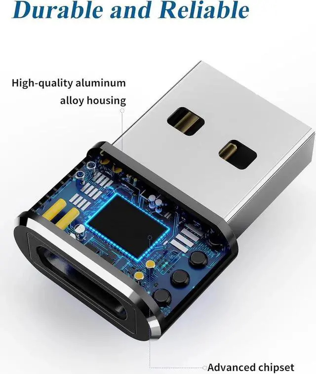 Alt view image 6 of 7 - USB C Female to USB A Male Adapter 4 Pack Type C Charger Cable Power Converte Compatible with Apple Watch Ultra iWatch 8 Phone 15 14 13 12 Pro Plus Max iPad Galaxy S23 S22 (Black)