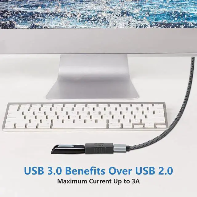 Alt view image 6 of 7 - USB 3.0 Connector Female to Female Adapter USB 3.0 Coupler Adapter Converter Bridge Extension Coupler (Pack of 3 Black)