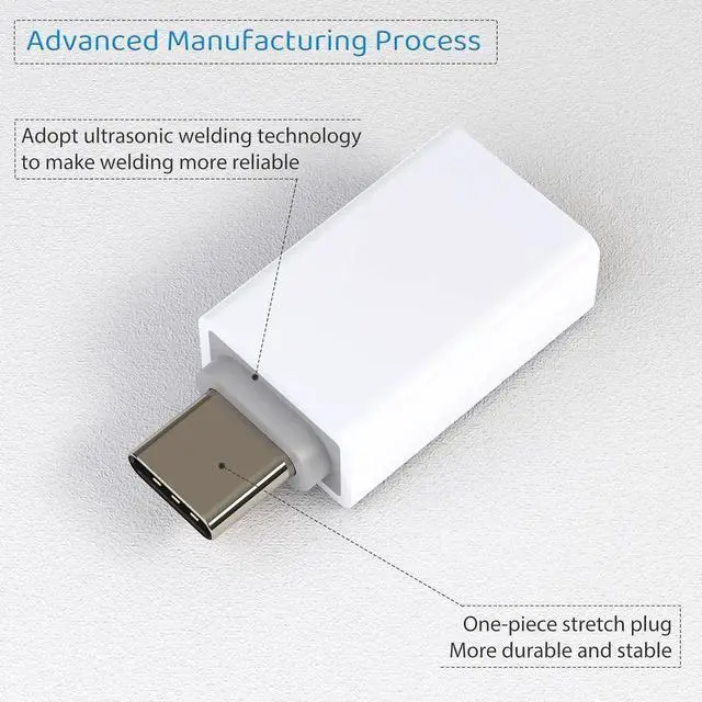 Alt view image 3 of 7 - USB C to USB Adapter Pack-2 USB-C Male to USB 3.0 Female Adapter for iPhone 16/15 MacBook Pro iMac iPad Pro/mini 6 Pixel 6 5 4 xl USB C Wall Plug Charger and Any Type C or Thunderbolt 4/3 Devices