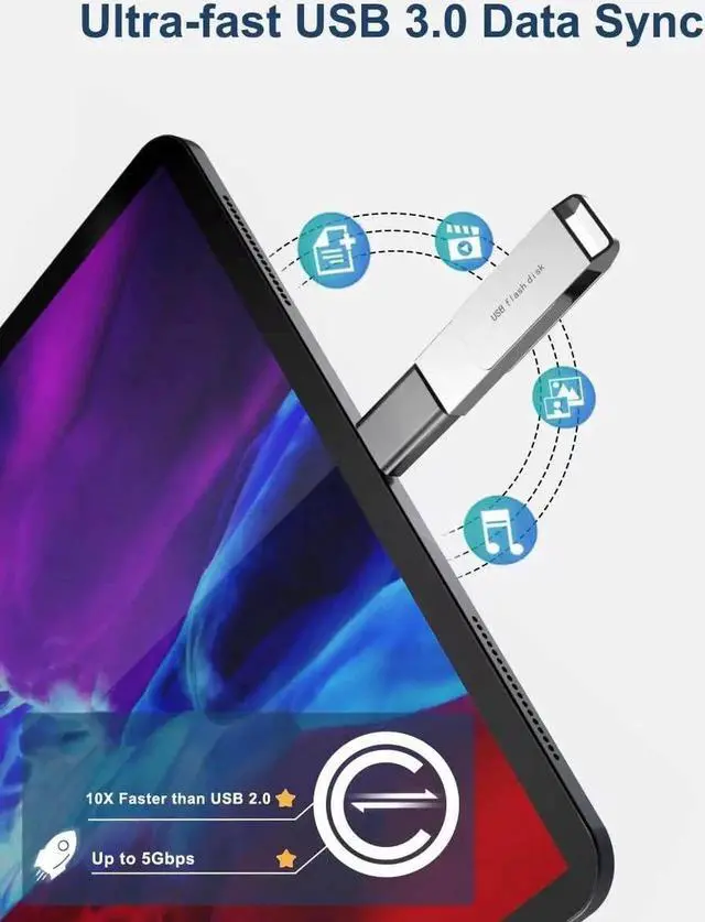 Alt view image 3 of 7 - USB C to USB Adapter 3 Pack USBC Male to A Female 3.0 OTG MacBook Pro/Air USB Adapter Type C Thunderbolt 4 Converter for Apple iPhone 16 15 Mac iPad Surface Galaxy S25 S24