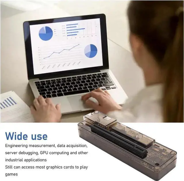 Alt view image 2 of 7 - Laptop External Independent Video Card Dock, EXP GDC External Discrete Graphics Dock Support 6Pin Interface, for Mini PCI E