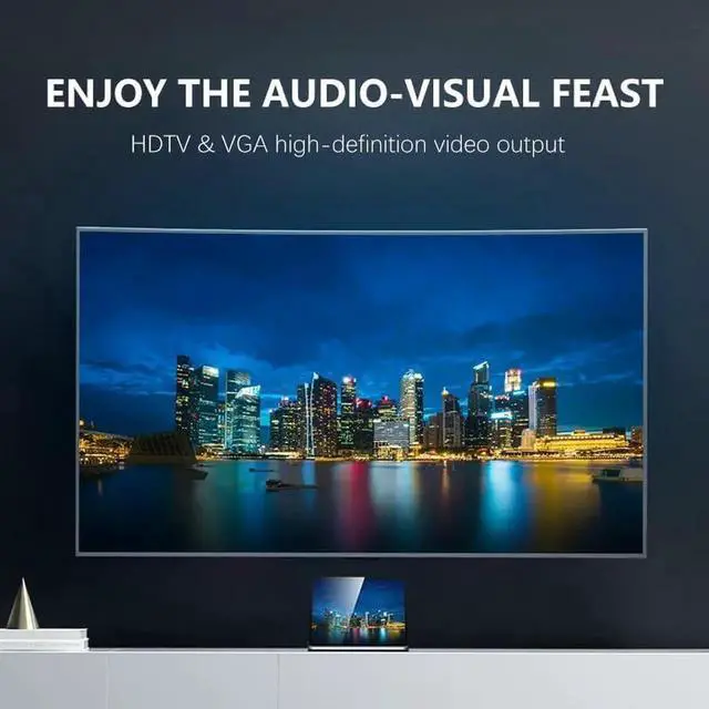 Alt view image 6 of 6 - USB C Hub Docking Station 12 in 1 - Dual 4K HDMI/VGA,3 USB Ports, 3.5mm Audio, PD 100W, SD/TF, Ethernet - Laptop Docking Station for MacBook/Dell XPS/More Type-C Devices