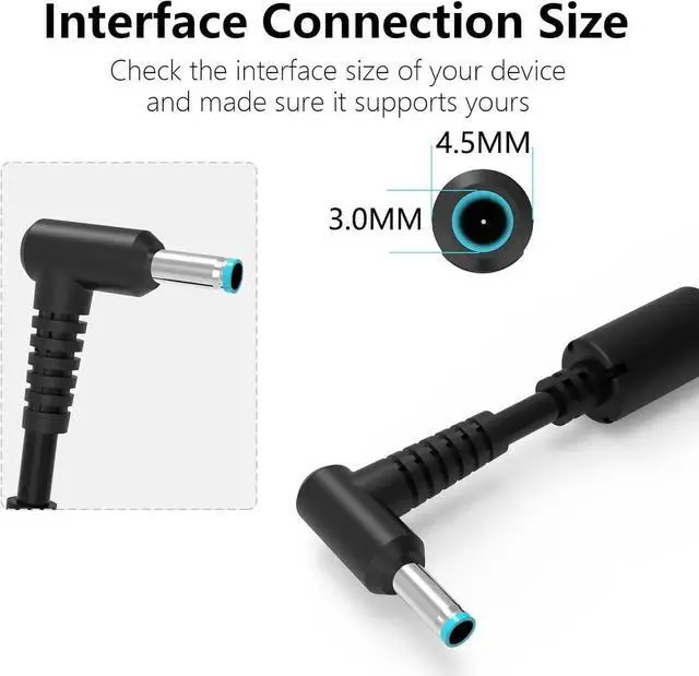Alt view image 5 of 7 - 230W AC Charger Fit for Original HP OMEN 15 16 15-en1013dx 15-ek1013dx 16-b1797nr 16-b1085nr 16-b0005dx 16-b0013dx 16-c0002dx 16-c0012dx ZBook Fury 16 G9 TPN-Q265 Laptop Power