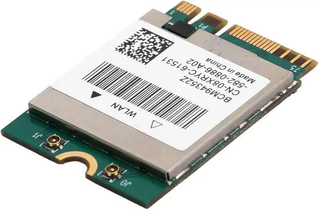 Alt view image 2 of 7 - Wireless Network Card BCM94352Z Wireless Dual Band WiFi Card NGFF M.2 Bluetooth4.0 802.11ac WLAN Adapter with Antenna (2 External Antenna Cables)