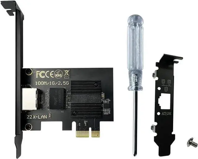 Alt view image 6 of 7 - 2.5Gbase-T Pcie Network Card I226-V Chip 2.5G PCI Express Gigabit Ethernet Card Wired RJ45 LAN Adapter Converter for Window 10/11