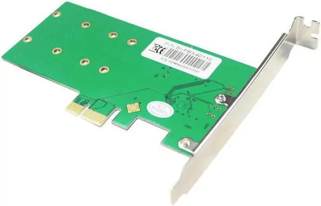 Alt view image 3 of 5 - On Cards PCIE to M2 Adapter M.2 NGFF TO PCI Express PCIE X1 Adapter Dual Port B Key Card Supports 2230 2242 2260 2280 M2 SSD