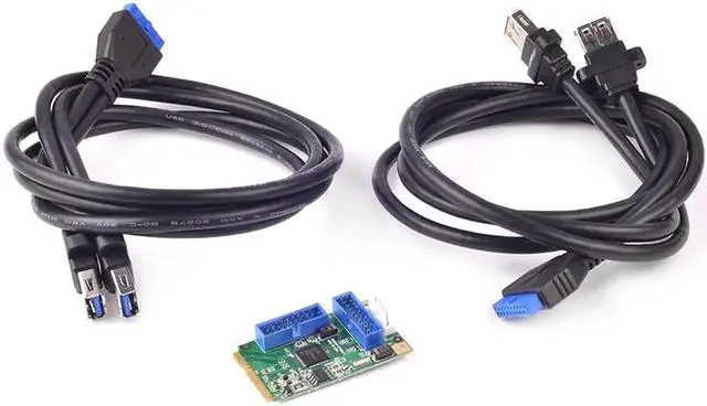 Alt view image 4 of 5 - PCI-e USB 3.0 Adapter 4 ports PCI e to USB 3.0 adapter Expansion Card USB3.0 PCI e converter With Cable