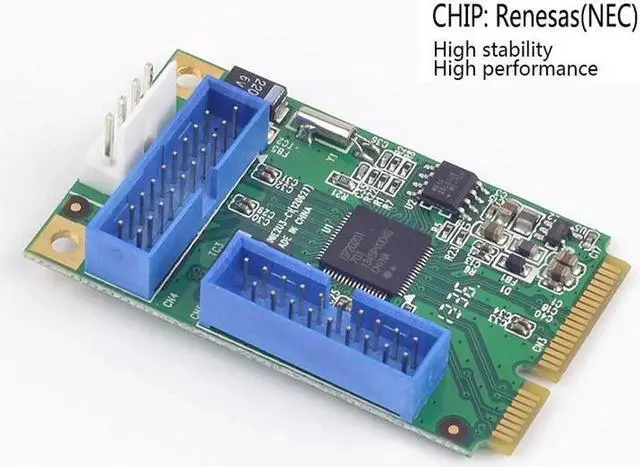 Alt view image 3 of 5 - PCI-e USB 3.0 Adapter 4 ports PCI e to USB 3.0 adapter Expansion Card USB3.0 PCI e converter With Cable